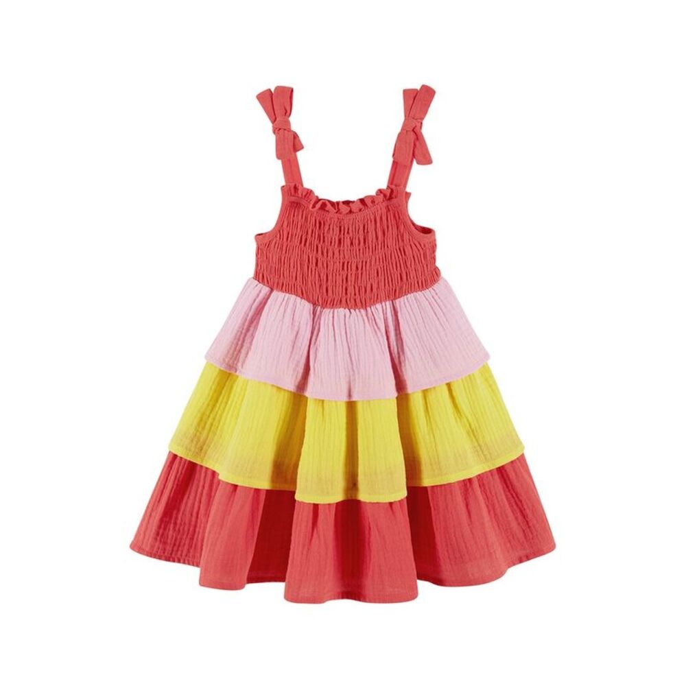 Andy & Evan  Tiered Dress, Red